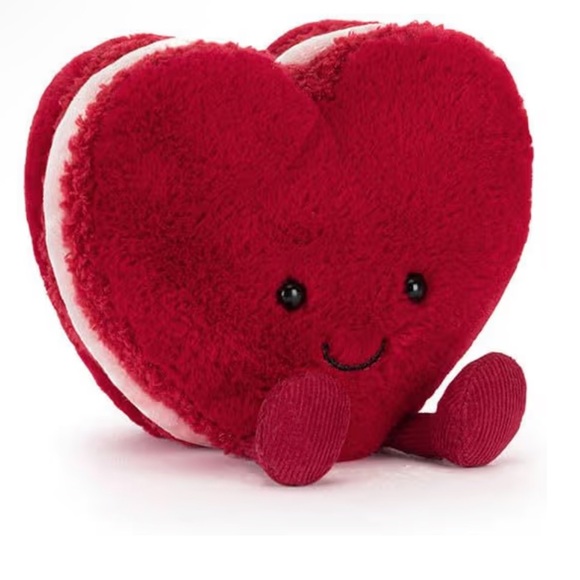Jellycat Arlette Red Heart Stuffed Animal - Picture 15 of 16